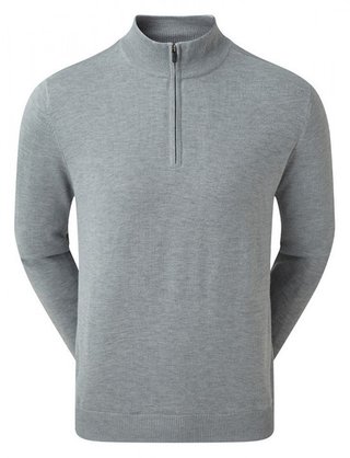 FootJoy drirelease Half-Zip Lined heren trui, port heather grey
