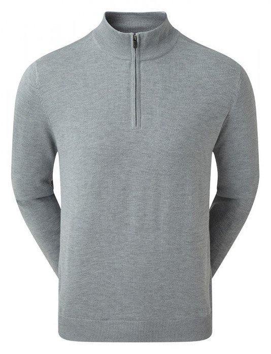 FootJoy drirelease Half-Zip Lined heren trui, port heather grey