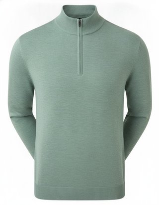 FootJoy drirelease Half-Zip Lined heren sweater, heather olive