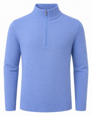 FootJoy drirelease Half-Zip Lined heren trui, heather blue
