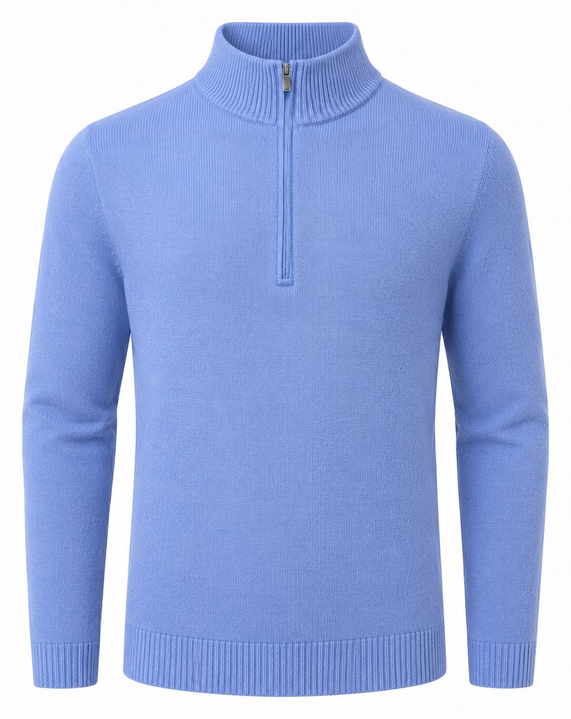 FootJoy drirelease Half-Zip Lined heren trui, heather blue