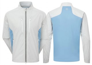 FootJoy Hydro Innovation Arcus heren regenjas, oyster grey/mid blue