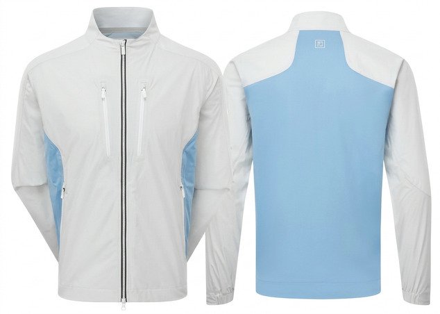 FootJoy Hydro Innovation Arcus heren regenjas, oyster grey/mid blue