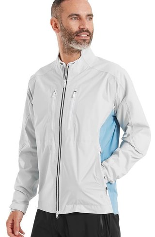 FootJoy Hydro Innovation Arcus heren regenjas, oyster grey/mid blue