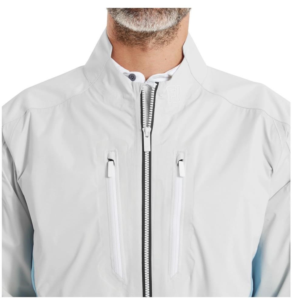 FootJoy Hydro Innovation Arcus heren regenjas, oyster grey/mid blue