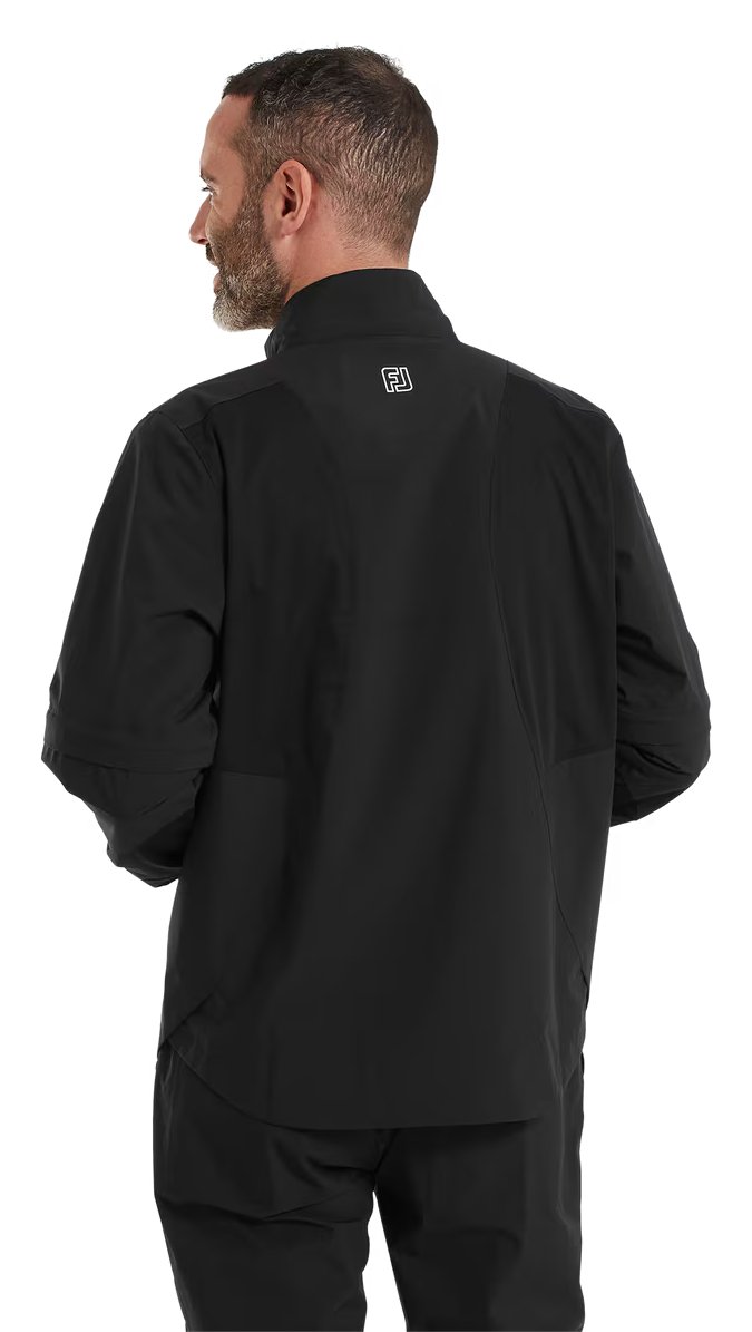 FootJoy HydroLite X Short Sleeve heren regenjas, zwart