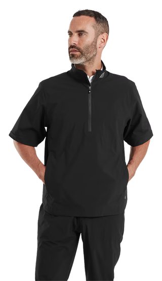 FootJoy HydroLite X Short Sleeve heren regenjas, zwart