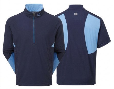 FootJoy HydroLite X Short Sleeve heren regenjas, navy/mid blue