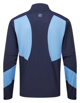 FootJoy HydroLite X Short Sleeve Rain heren regenhemd, navy/middenblauw