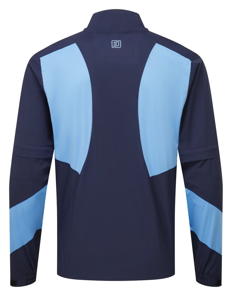 FootJoy HydroLite X Short Sleeve Rain heren regenhemd, navy/middenblauw