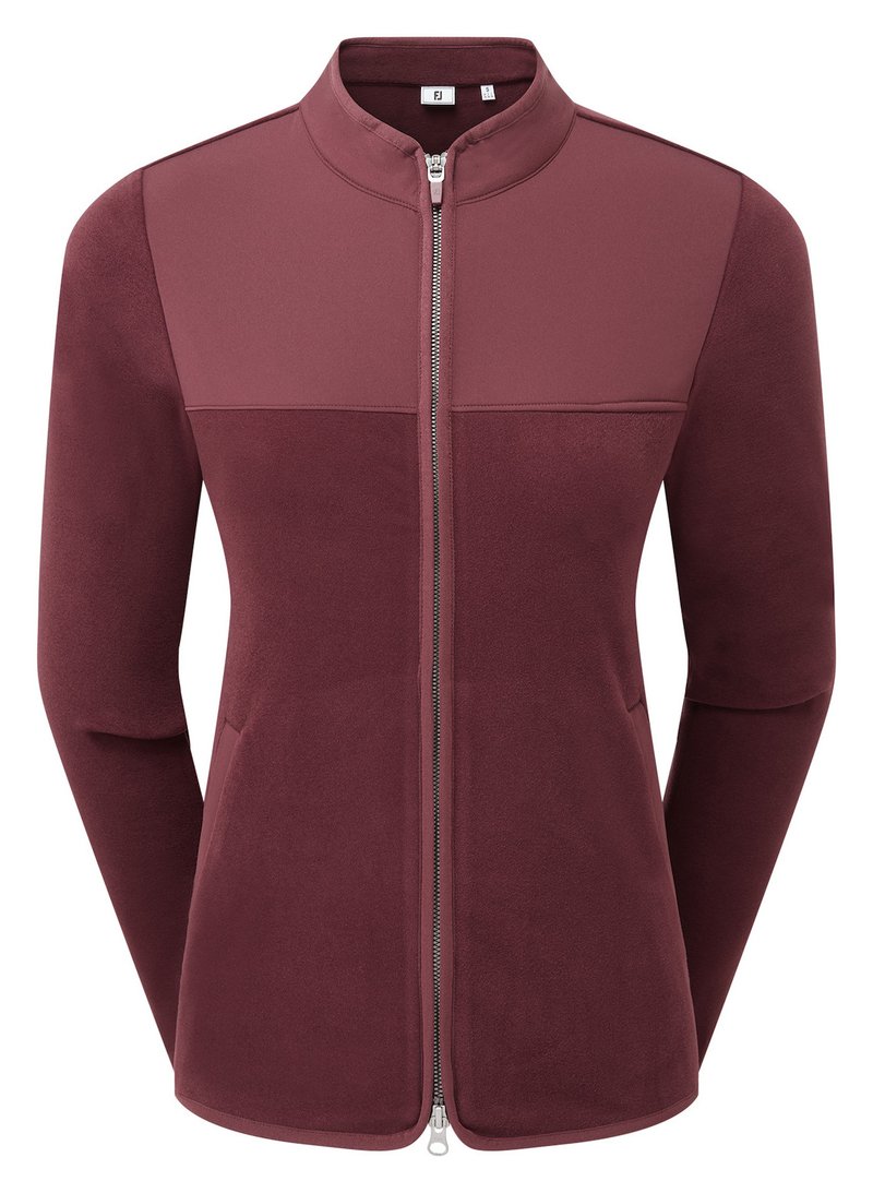 FootJoy MicroFleece Full-Zip Midlayer dames sweatshirt, port