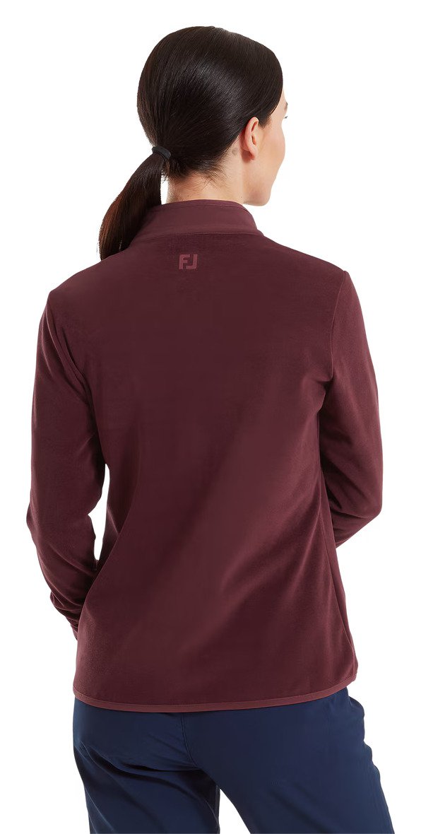 FootJoy MicroFleece Full-Zip Midlayer dames sweatshirt, port