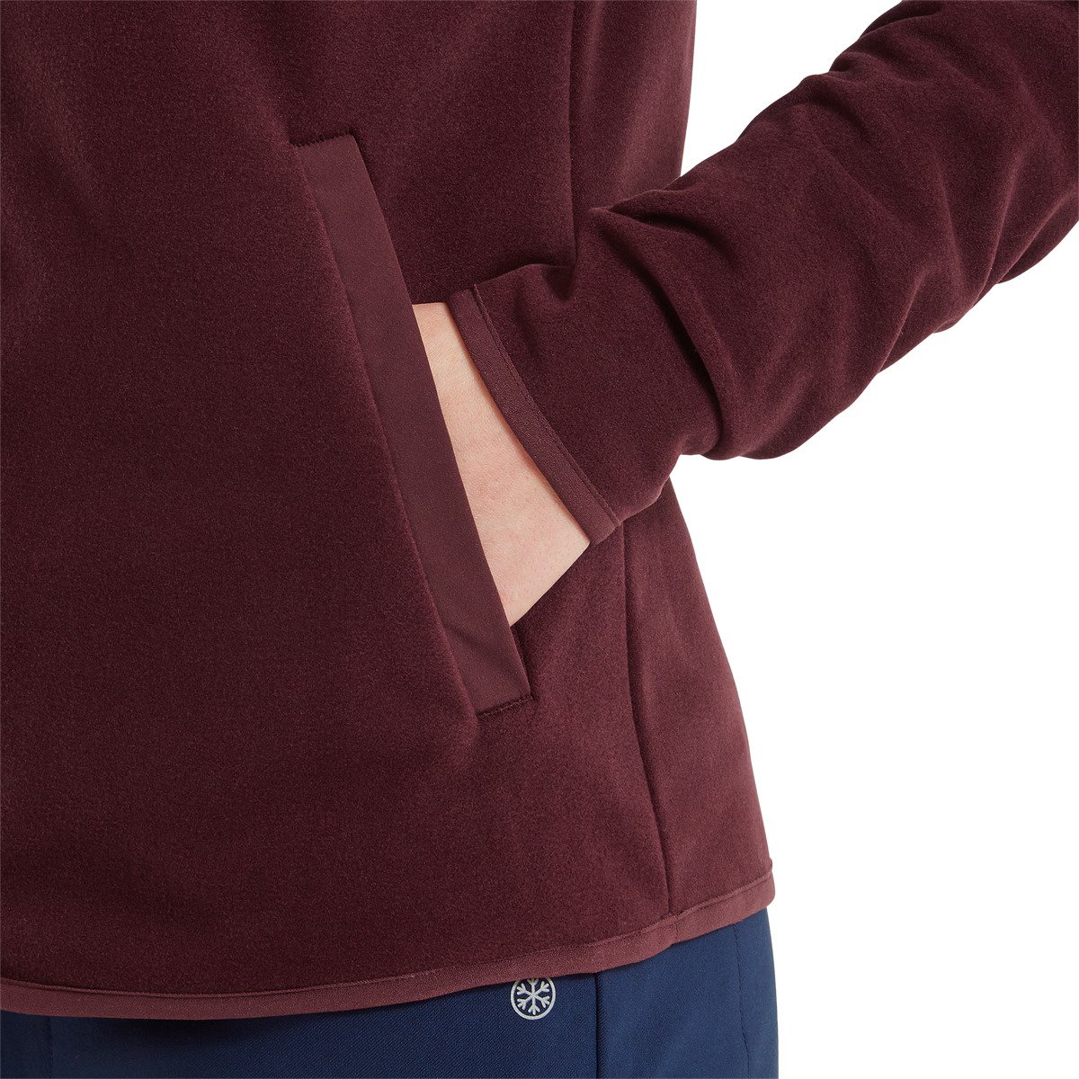 FootJoy MicroFleece Full-Zip Midlayer dames sweatshirt, port