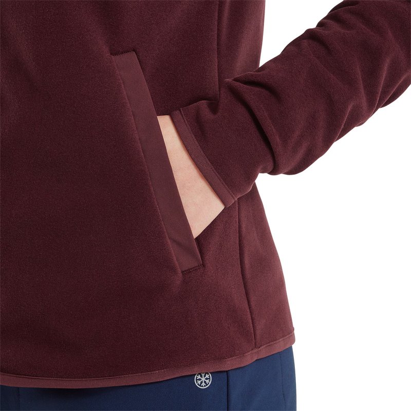 FootJoy MicroFleece Full-Zip Midlayer dames sweatshirt, port