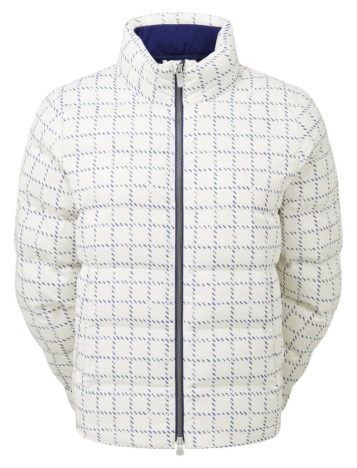 FootJoy ThermoSeries Insulated dames jack, off white/navy distressed plaid