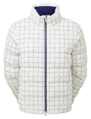 FootJoy ThermoSeries Insulated dames jack, off white/navy distressed plaid