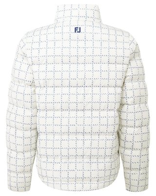 FootJoy ThermoSeries Insulated dames jack, off white/navy distressed plaid