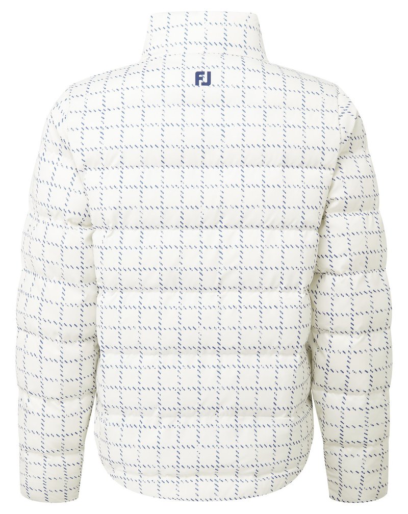 FootJoy ThermoSeries Insulated dames jack, off white/navy distressed plaid