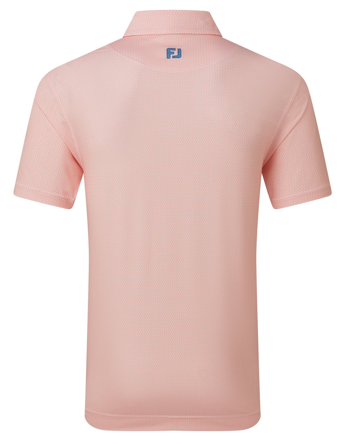 FootJoy Heritage Logo Lisle heren polo, wit/perzik