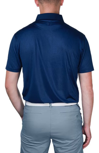 FootJoy Tailor Texture Lisle heren polo, navy tonal
