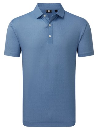 FootJoy Tailor Texture Lisle heren polo, riviera tonal