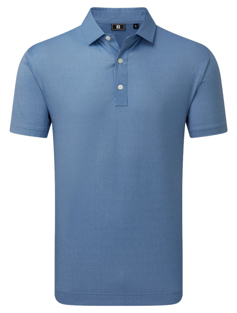FootJoy Tailor Texture Lisle heren polo, riviera tonal