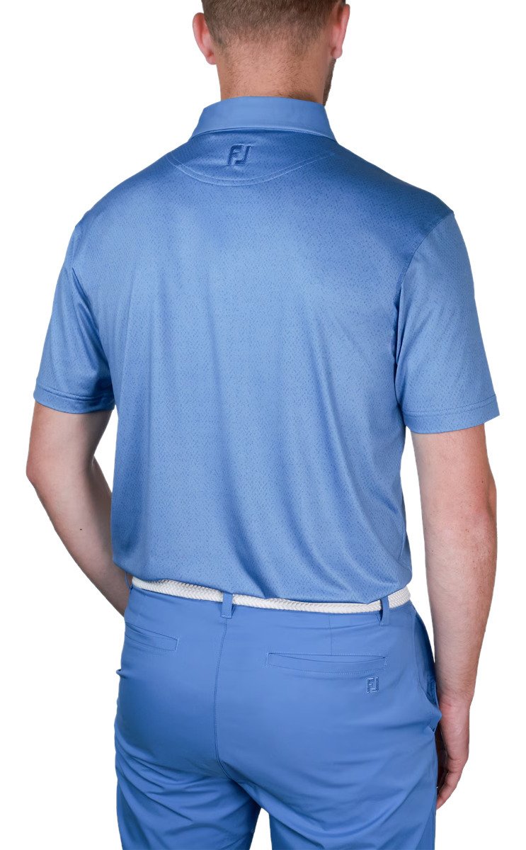 FootJoy Tailor Texture Lisle heren polo, riviera tonal