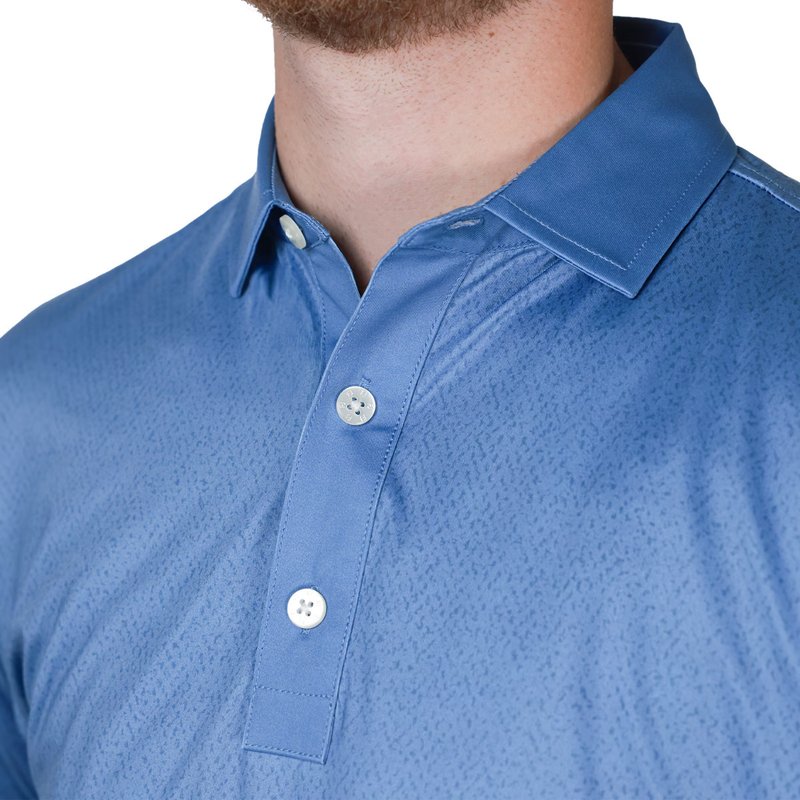 FootJoy Tailor Texture Lisle heren polo, riviera tonal