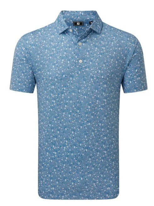 FootJoy Bloody Mary Lisle heren shirt, tonal riviera/perzik/wit/blauw