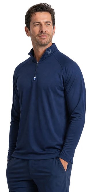 FootJoy Raglan H Block Chill-Out Midlayer heren t-shirt, navy