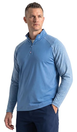 FootJoy Raglan H Block Chill-Out Midlayer Longsleeves heren t-shirt, riviera