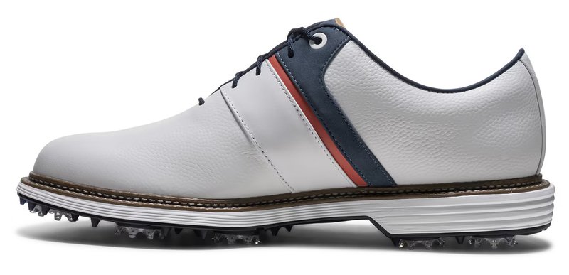 FootJoy Premiere Series - Packard heren golfschoenen, wit/blauw/nantucket red