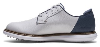 FootJoy FJ Traditions Blucher heren golfschoenen, wit/blauw/tan