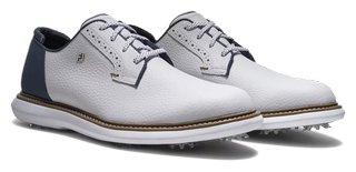FootJoy FJ Traditions Blucher heren golfschoenen, wit/blauw/tan