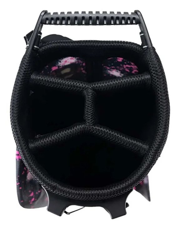 U.S. Kids Golf TS6-57 (145cm) junior stand bag, Pink Paint Splatter
