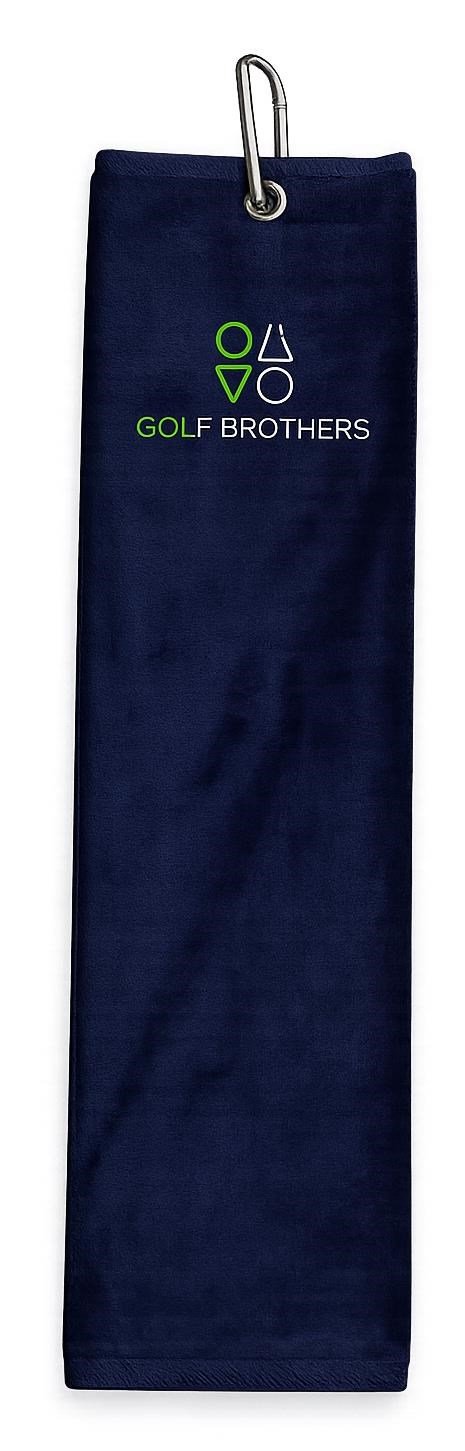Golf Brothers Trifold golfhanddoek, donkerblauw