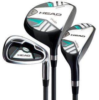 Head 5PC junior golfset, grafiet, +standtas (tot 114 cm, 3-5J), teal/grijs