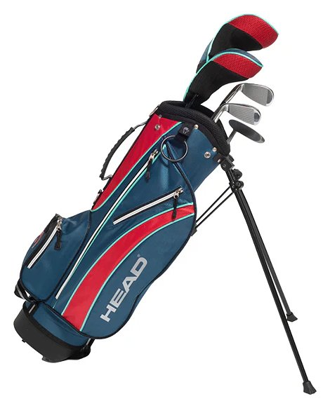 Head 5PC junior golfset, grafiet, +standtas, rood/blauw