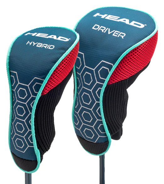Head 5PC junior golfset, grafiet, +standtas, rood/blauw