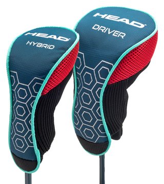 Head 5PC junior golfset, grafiet, +standtas, rood/blauw