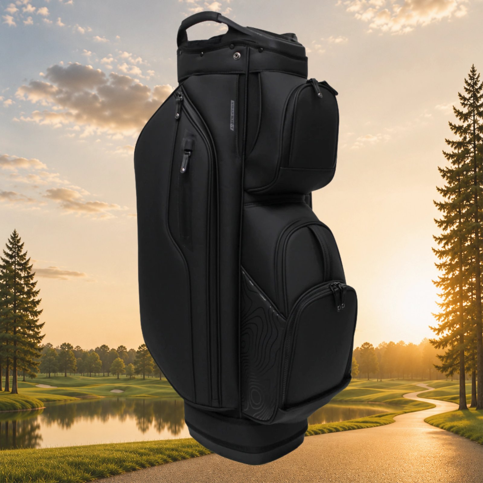 Head Golf PU Leather Premium Neutral NA cart bag, zwart
