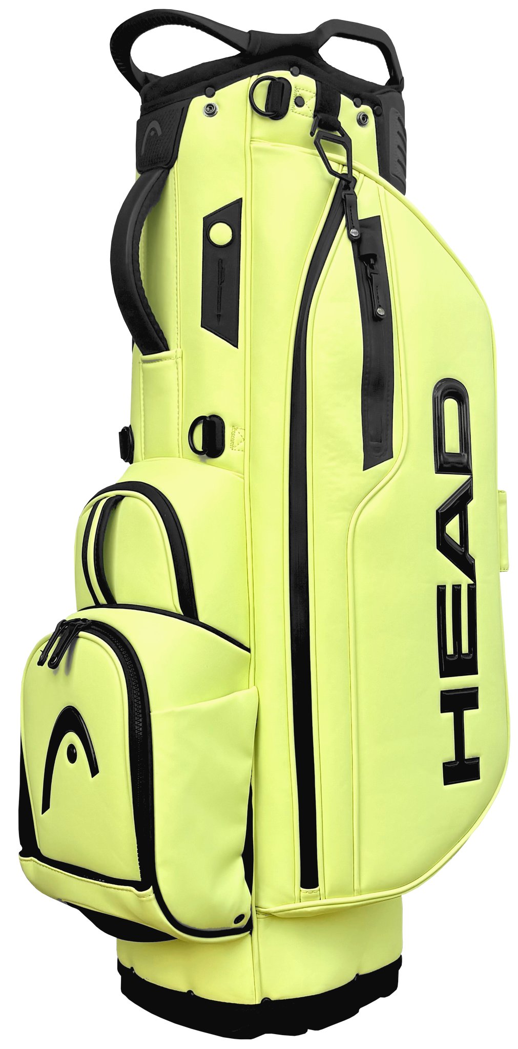 Head Golf PU Leather Premium Logo stand bag, volt yellow/green