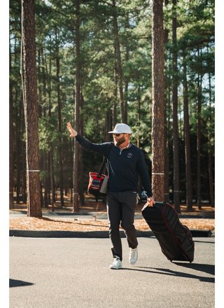 Bag Boy T-800 travelcover, zwart/rood/leisteen