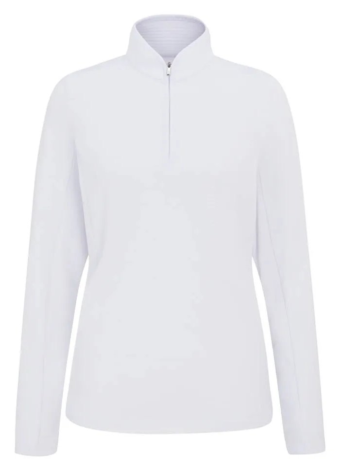 PING Abigale Performance Fleece dames sweatshirt, wit