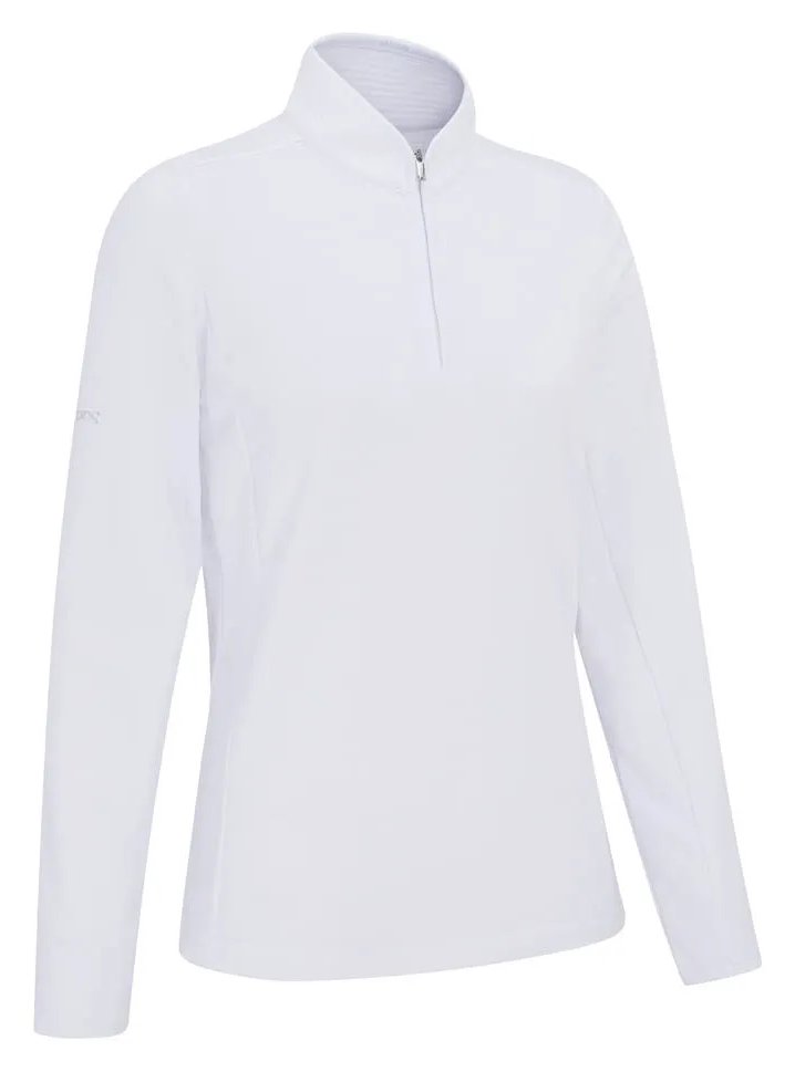 PING Abigale Performance Fleece dames sweatshirt, wit