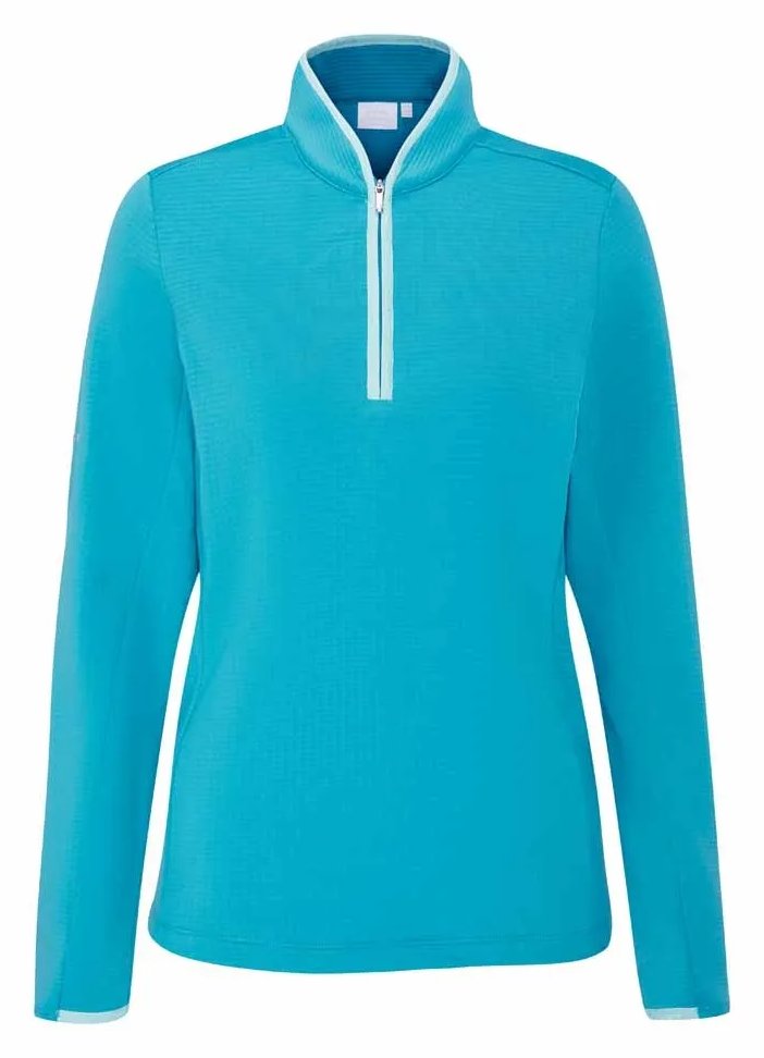 PING Abigale Performance Fleece dames sweatshirt, turquoise