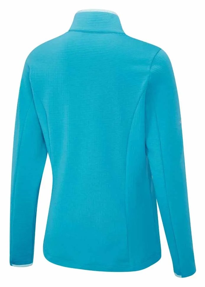 PING Abigale Performance Fleece dames sweatshirt, turquoise