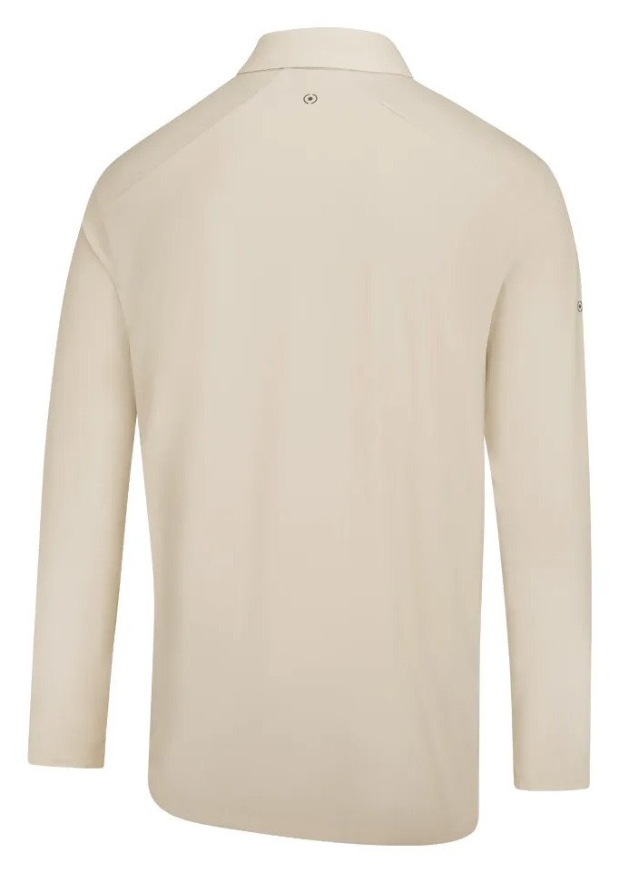 PING Demitri Longsleeve heren polo, egret