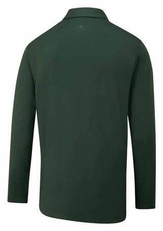 PING Demitri Longsleeve heren polo, gorse green