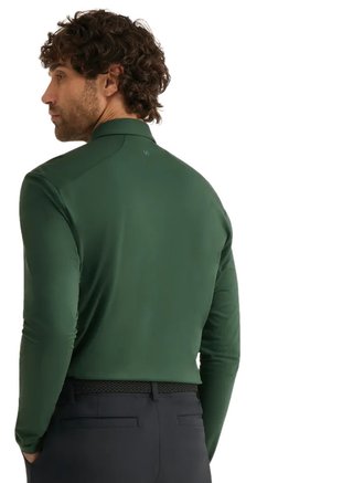 PING Demitri Longsleeve heren polo, gorse green